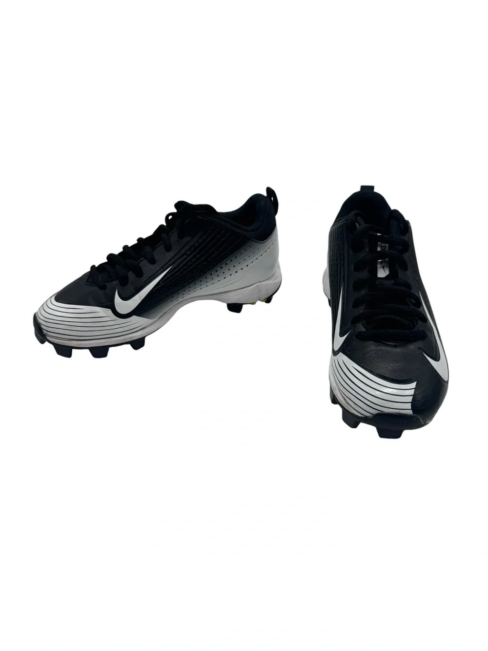 Nike Vapor Keystone 2 Low Youth Baseball Cleats Black White Little Boys Sz 1.5Y